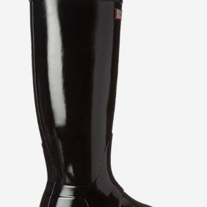 HUNTER BOOTS..Original Gloss ..SIZE 5M/6F..Black gloss …Worn once